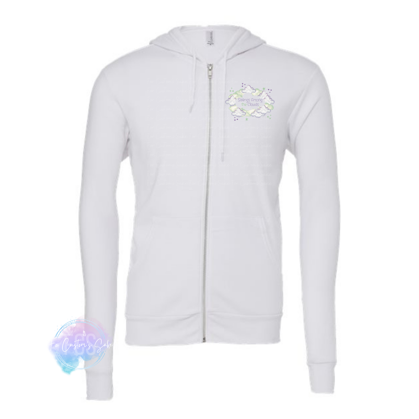 Siblings Among the Clouds ZIP Hoodie