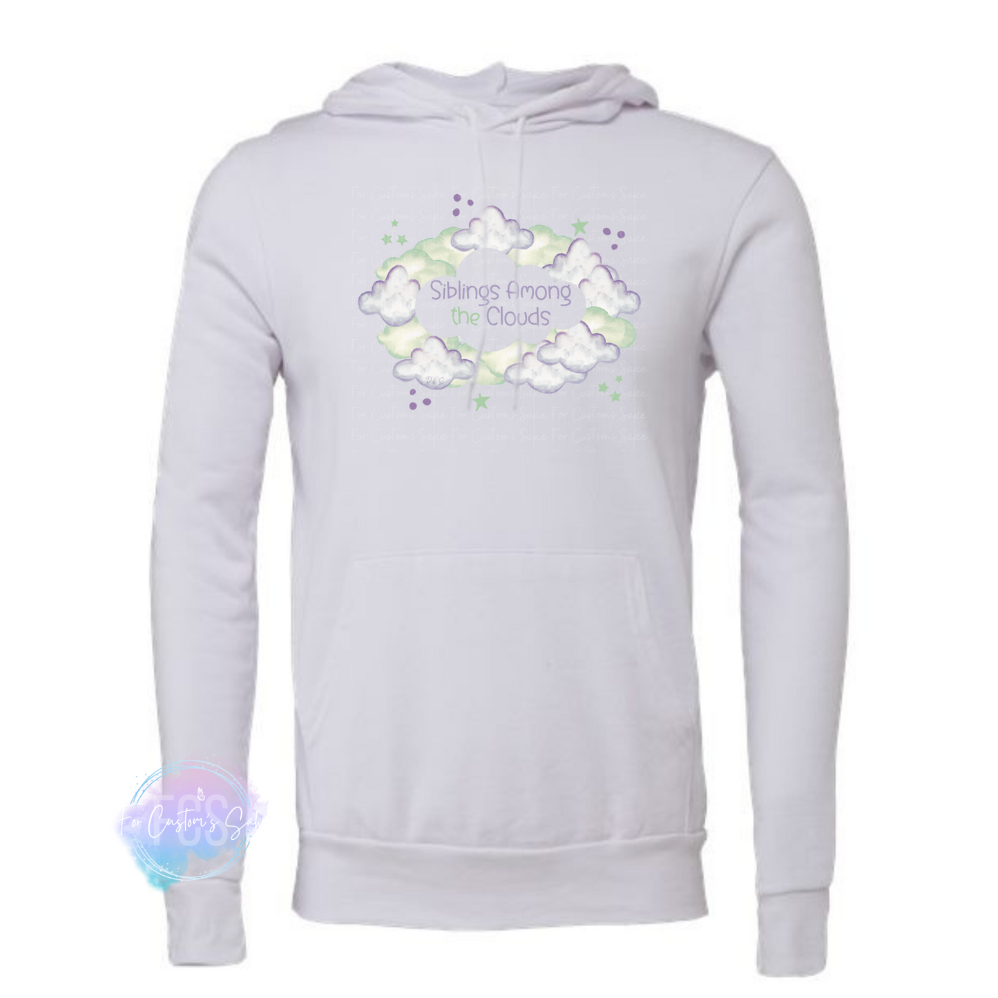 Siblings Among the Clouds Sponge Fleece Hoodie