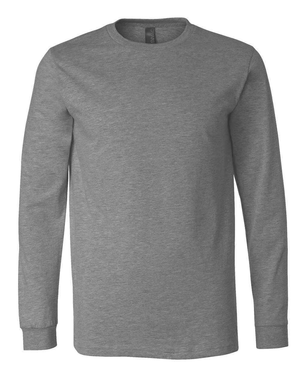 Adult Basic Heathered Long Sleeve Tee zepto