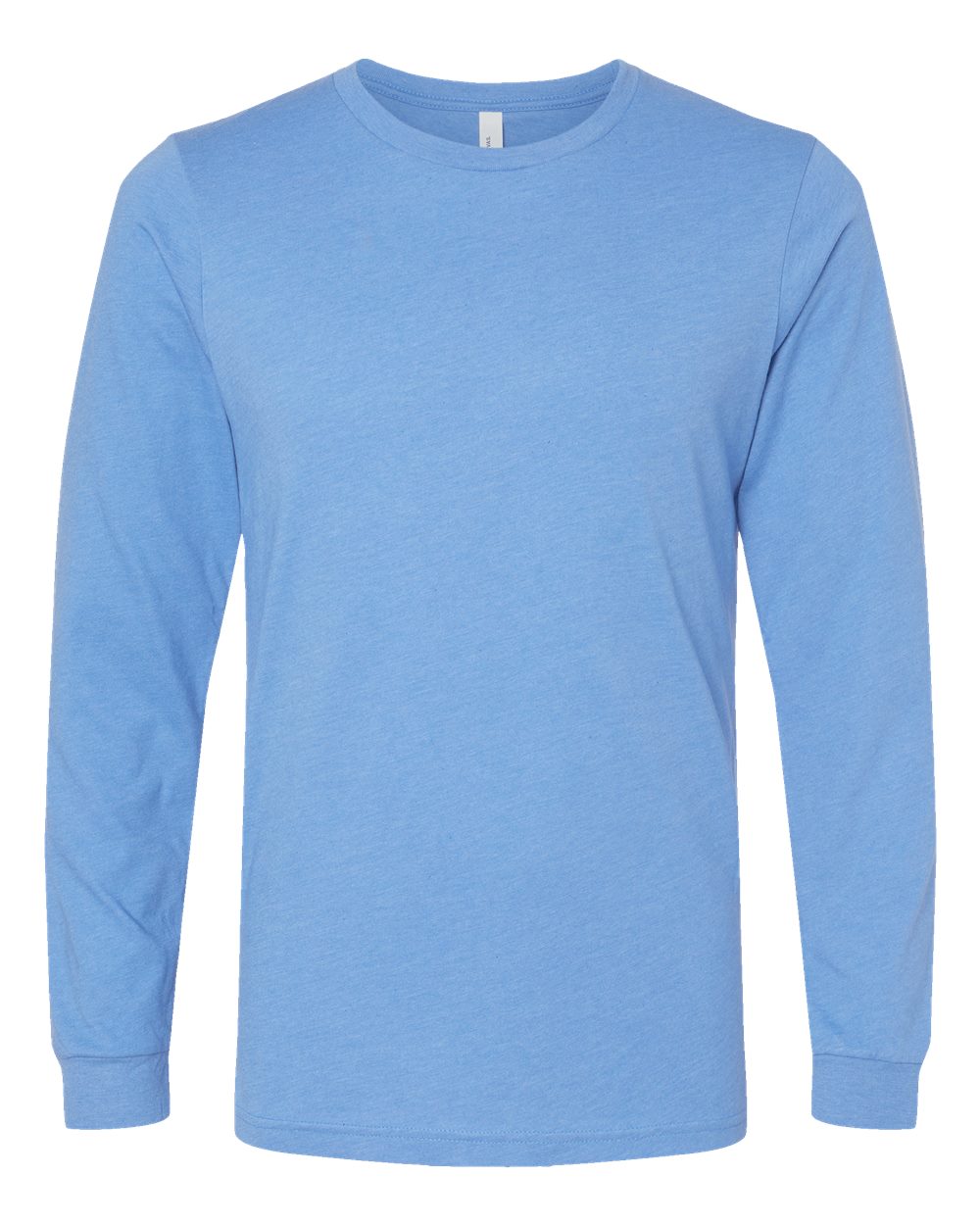 Adult Basic Heathered Long Sleeve Tee zepto