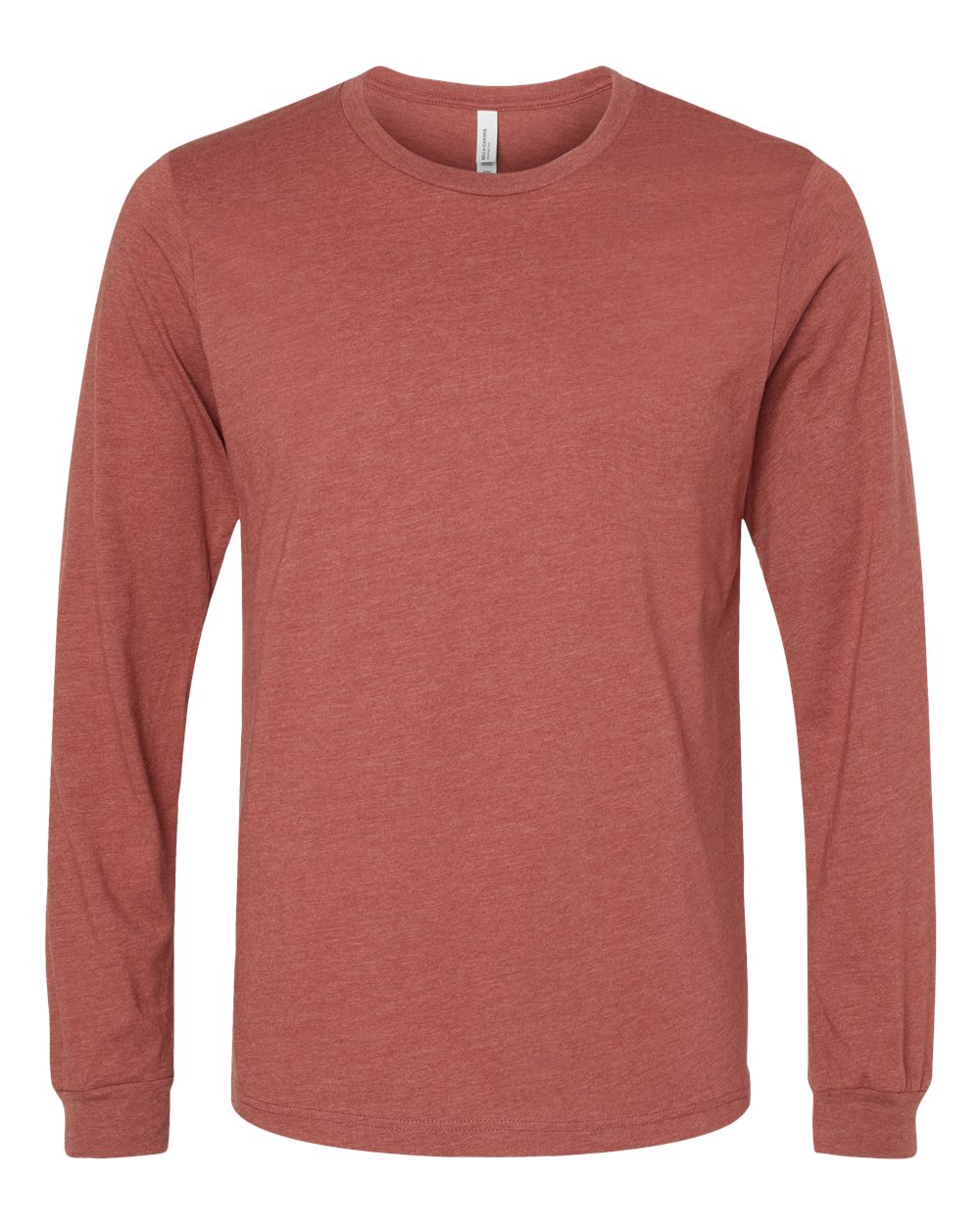 Adult Basic Heathered Long Sleeve Tee zepto