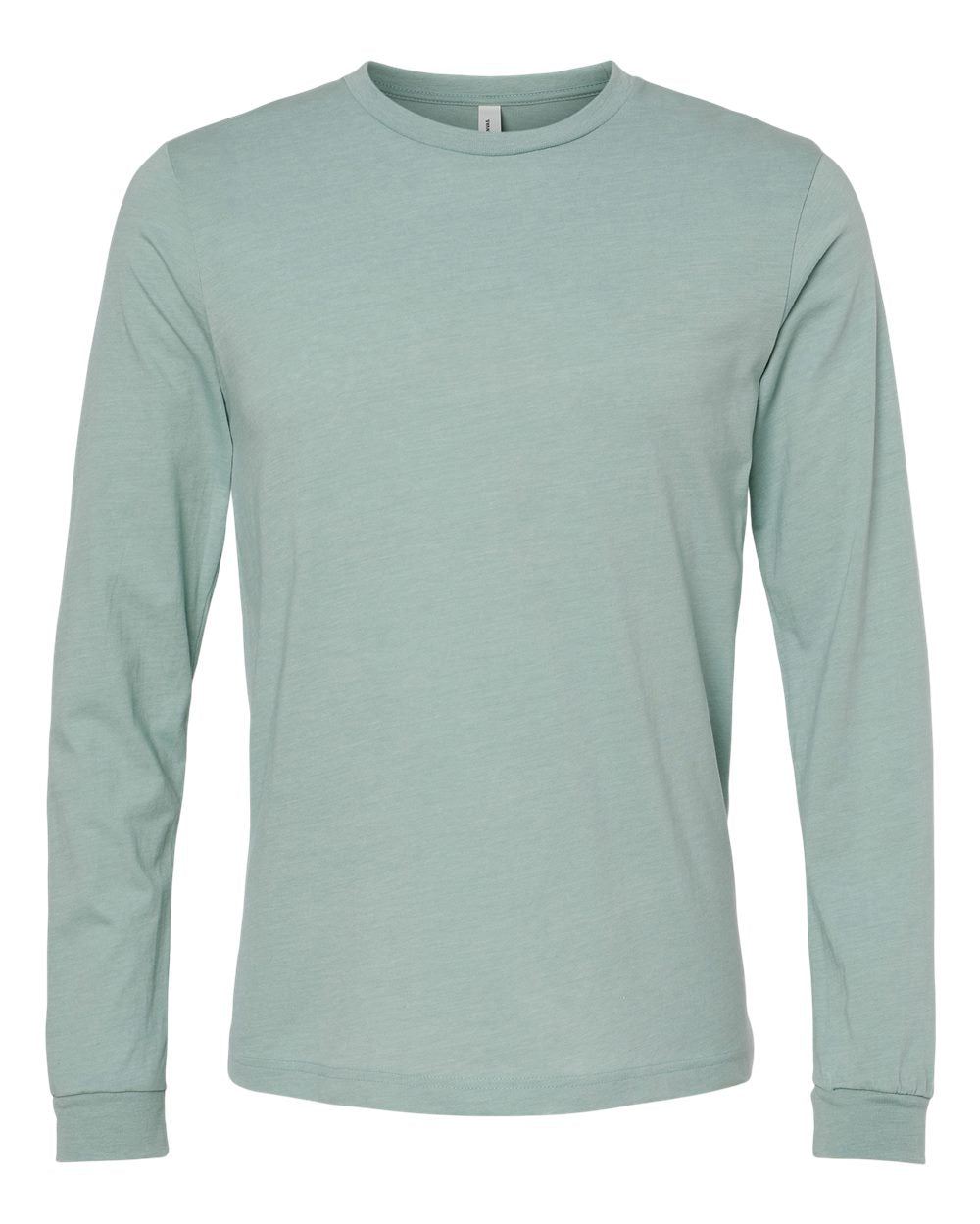 Adult Basic Heathered Long Sleeve Tee zepto