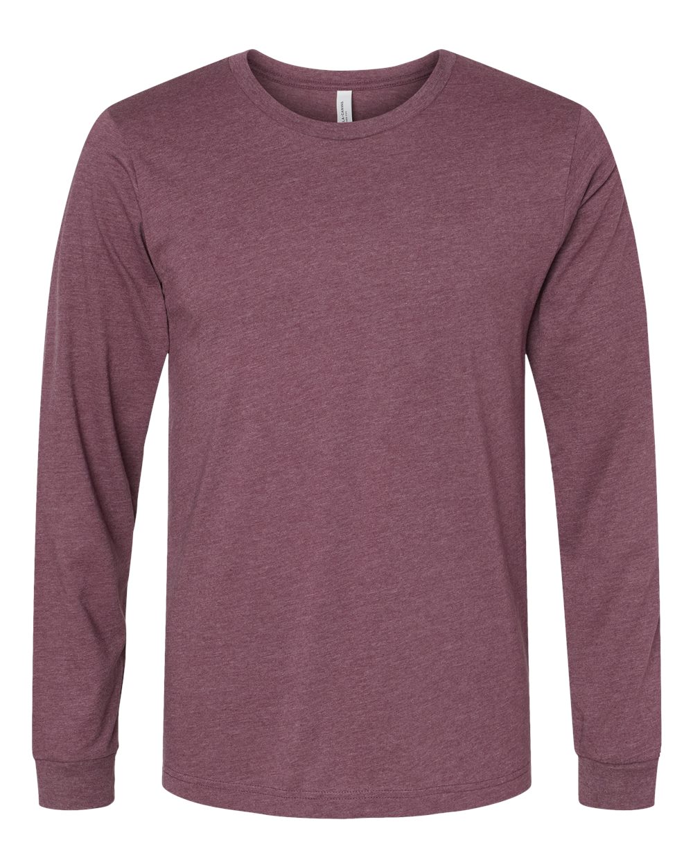 Adult Basic Heathered Long Sleeve Tee zepto