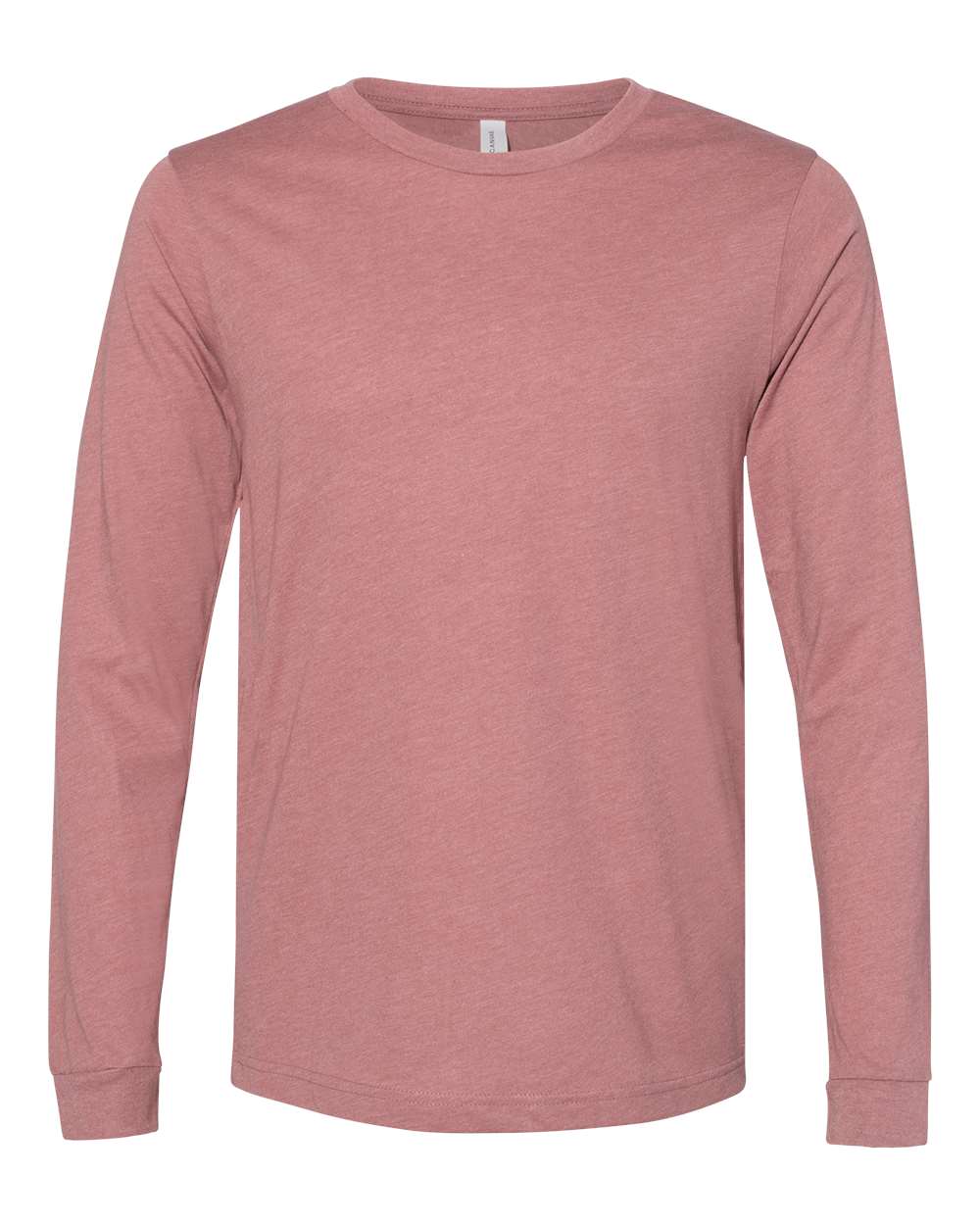 Adult Basic Heathered Long Sleeve Tee zepto