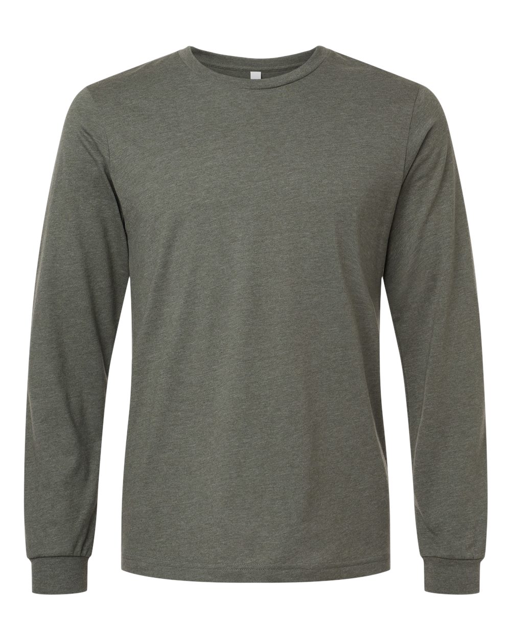 Adult Basic Heathered Long Sleeve Tee zepto