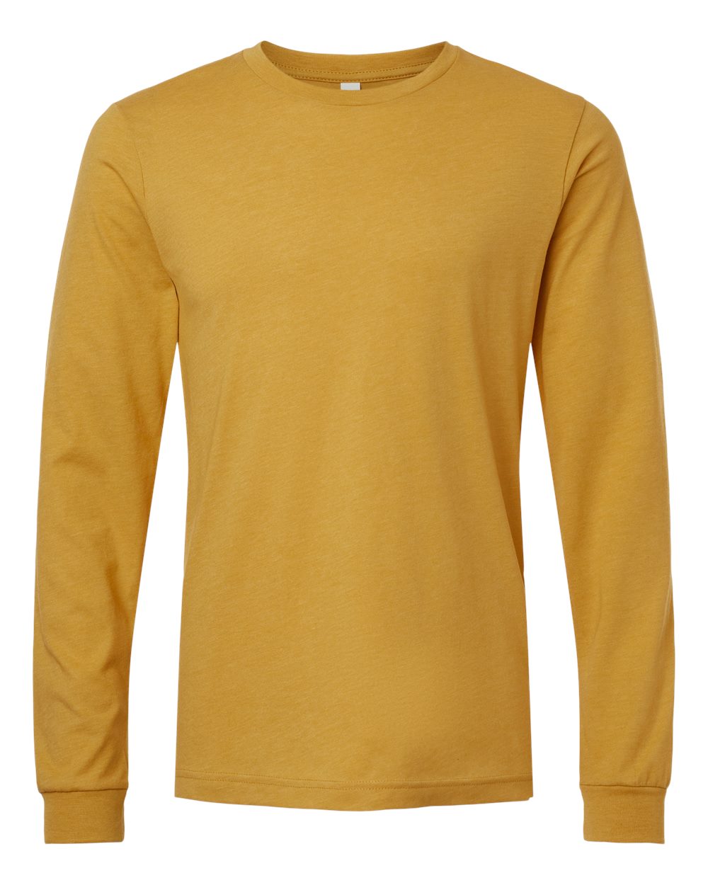 Adult Basic Heathered Long Sleeve Tee zepto