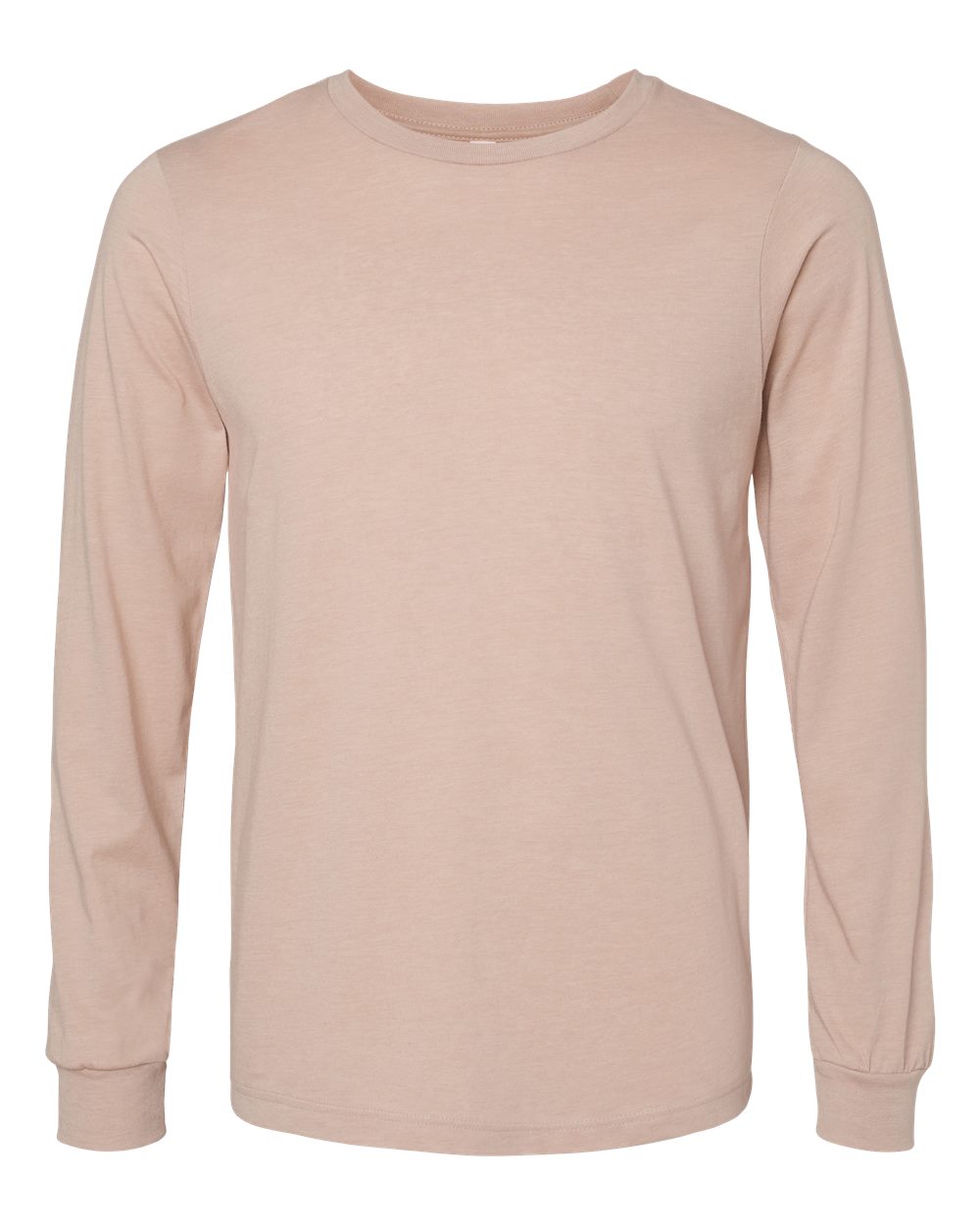 Adult Basic Heathered Long Sleeve Tee zepto
