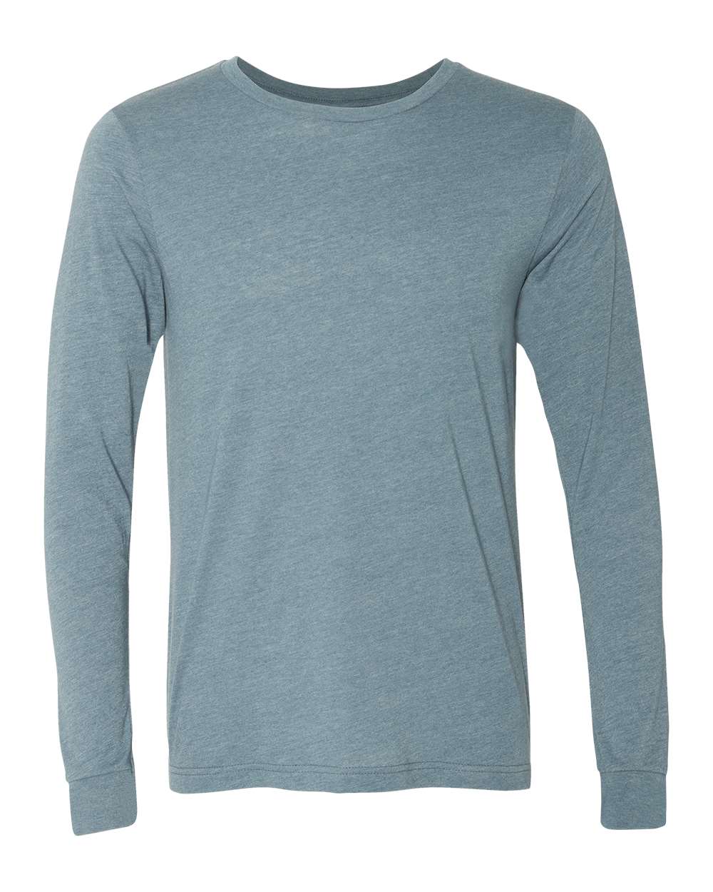 Adult Basic Heathered Long Sleeve Tee zepto