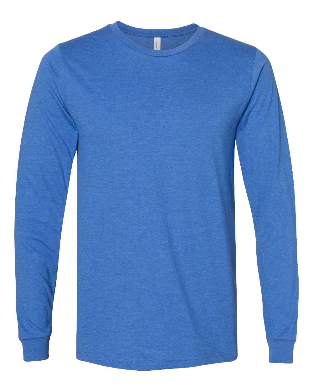 Adult Basic Heathered Long Sleeve Tee zepto