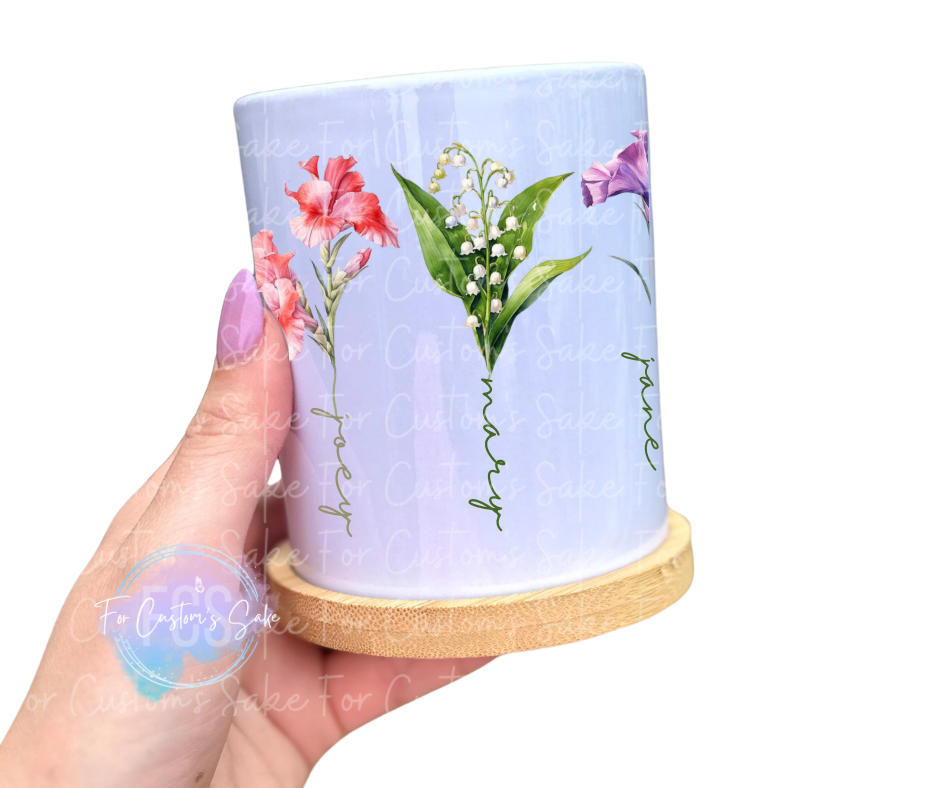 11oz Flower Pot/Utensil Holder