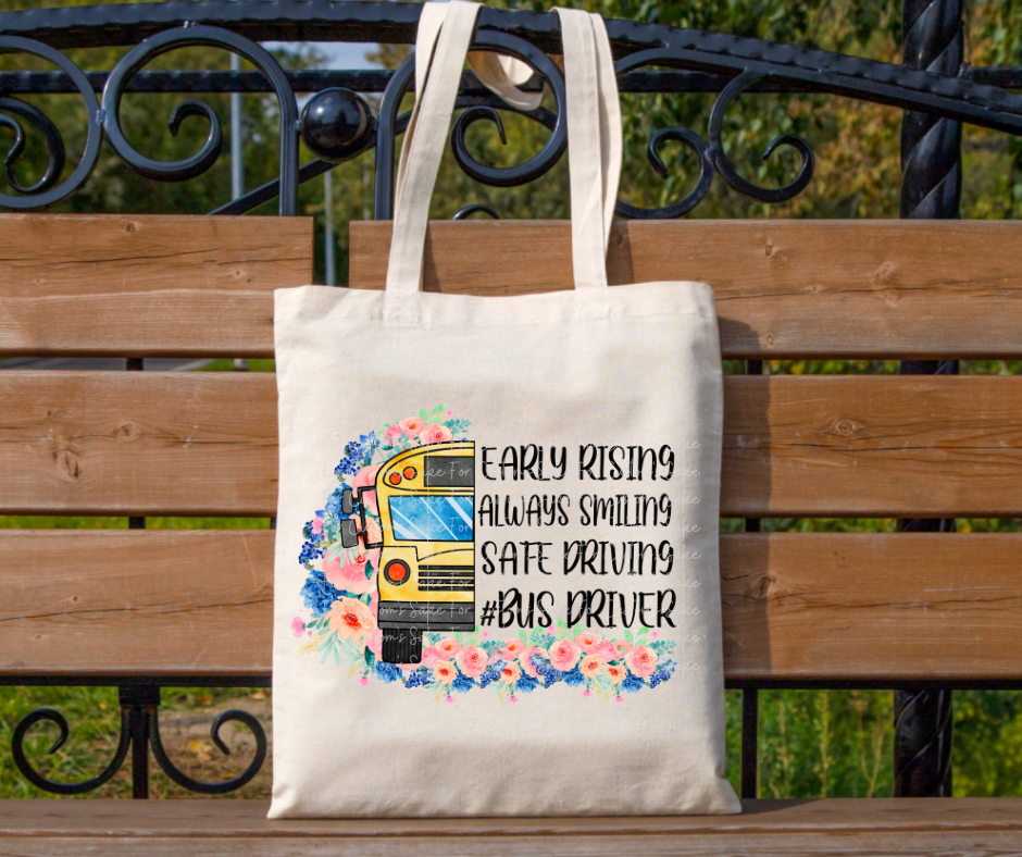 Bus Driver Tote Designs (Variations Available)