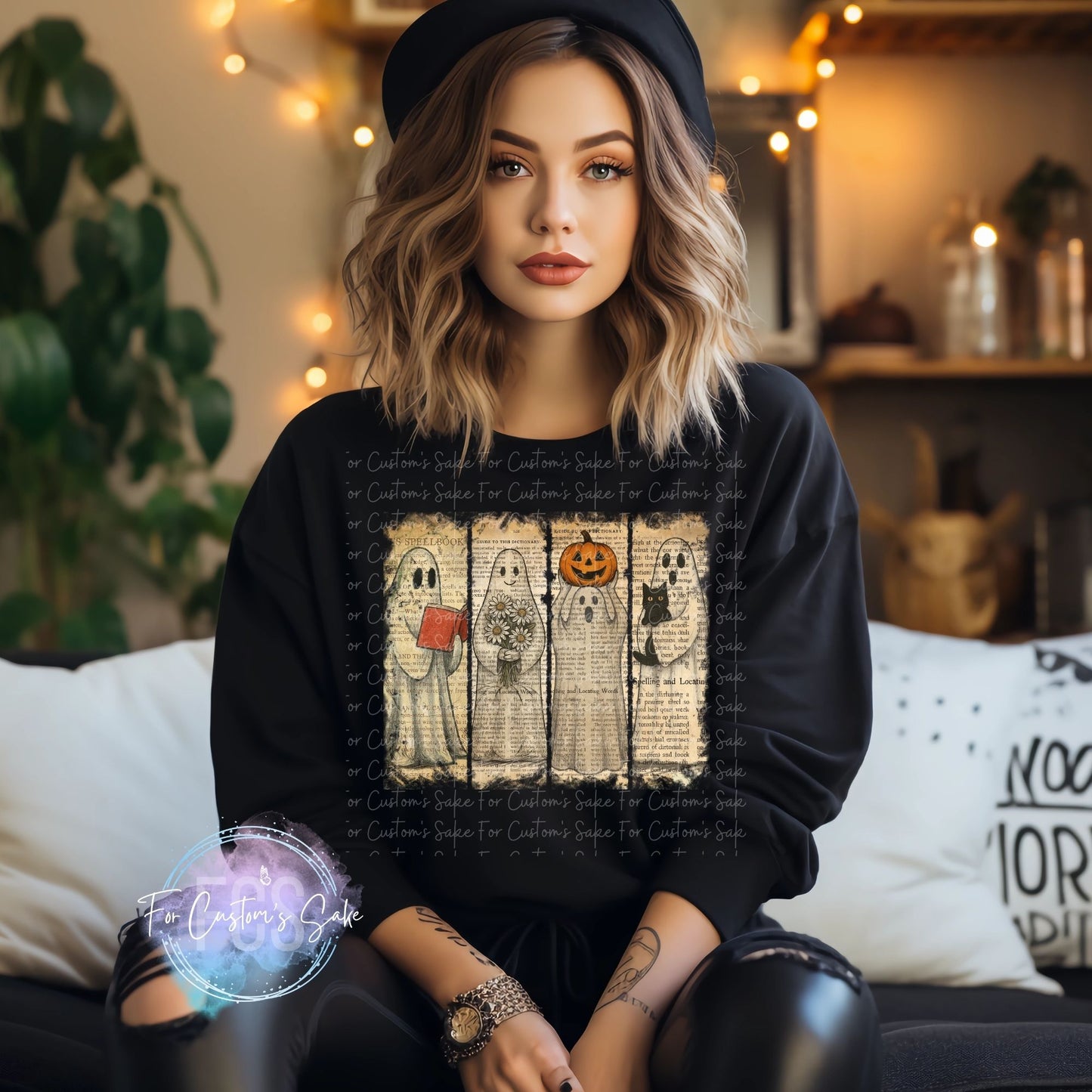 Book Page Ghosts