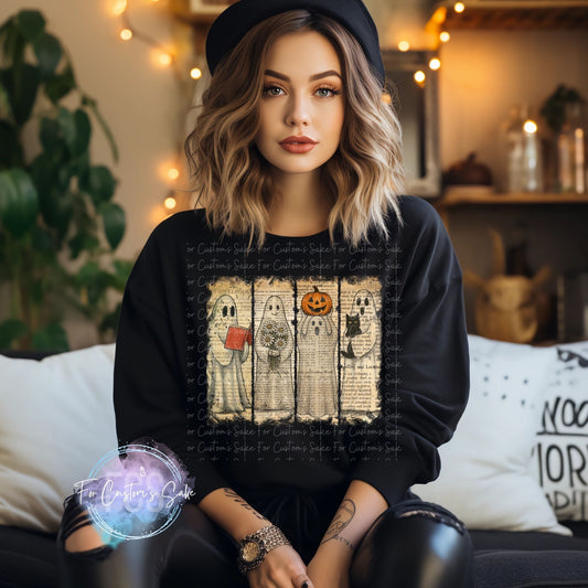 Book Page Ghosts