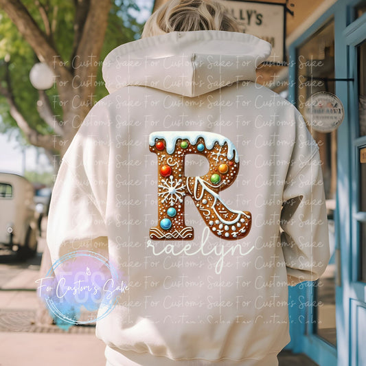 Gingerbread Initial + Name