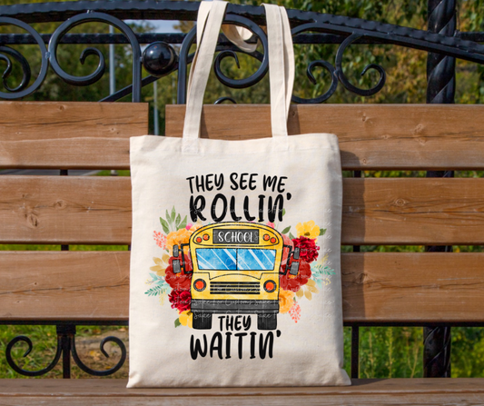 Bus Driver Tote Designs (Variations Available)