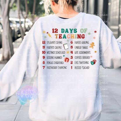 12 Days of Teaching OR Business Owning OR Social Work