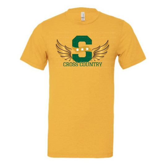 Cross Country Wings Basic Tee Gold