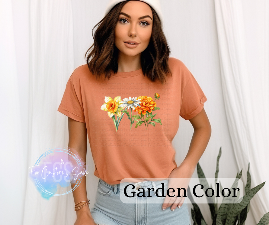 Birth Month Flower Garden (Color)