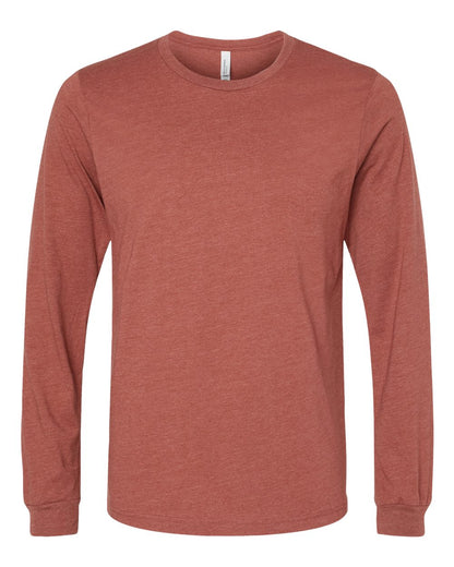 Adult Basic Heathered Long Sleeve Tee zepto