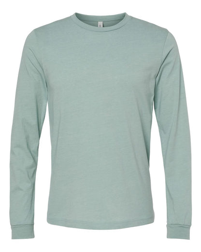 Adult Basic Heathered Long Sleeve Tee zepto