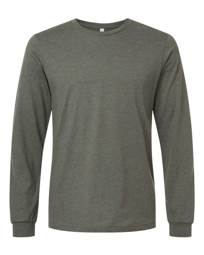 Adult Basic Heathered Long Sleeve Tee zepto