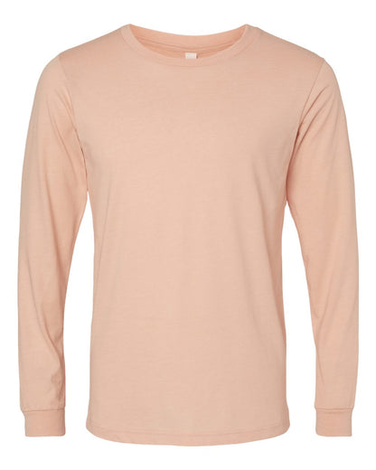 Adult Basic Heathered Long Sleeve Tee zepto