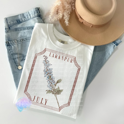 Vintage Birth Month Flowers
