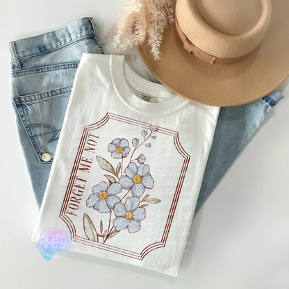 Vintage Birth Month Flowers