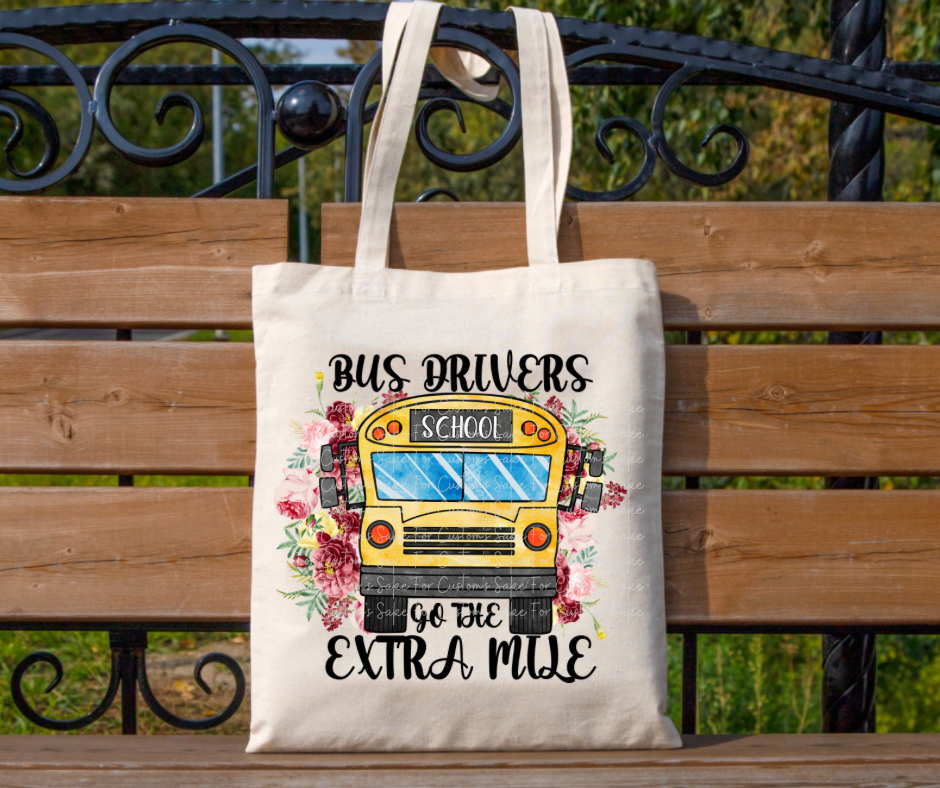 Bus Driver Tote Designs (Variations Available)