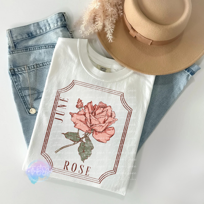 Vintage Birth Month Flowers