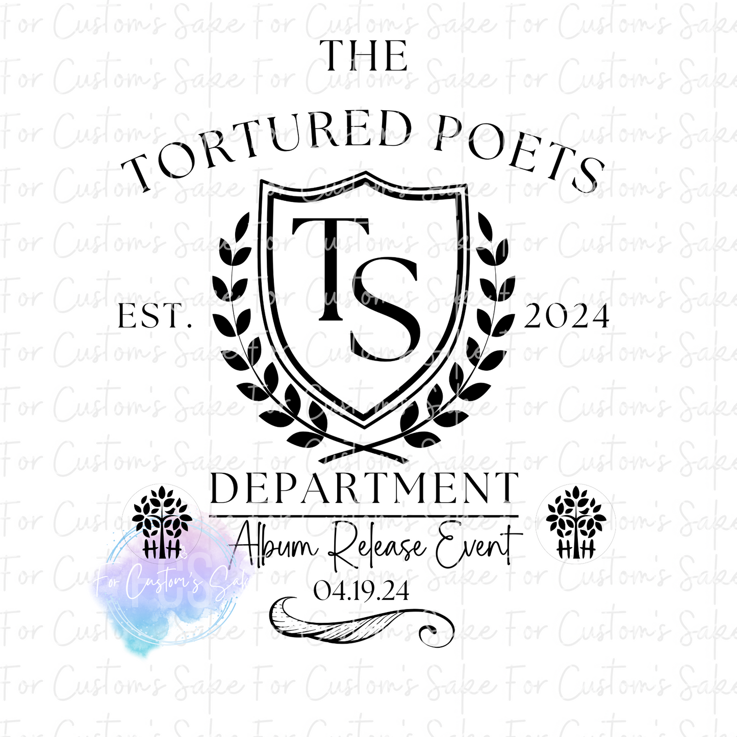 Tortured Poets Department STYLE 2 (Variations Available)