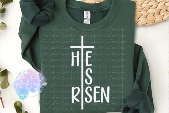 He is Risen (Cross)