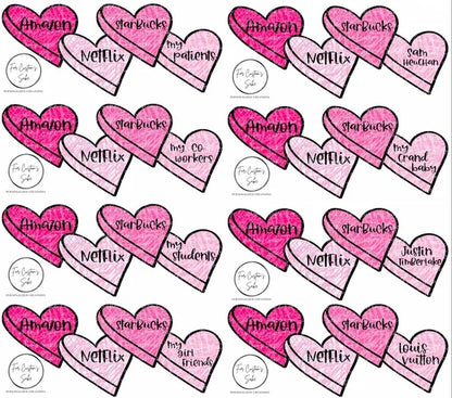 Valentine’s Day Hearts (Variations Available)