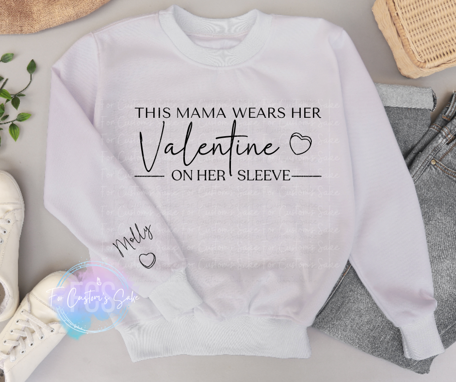 This Mama Wears Her Valentine(s) on Her Sleeve